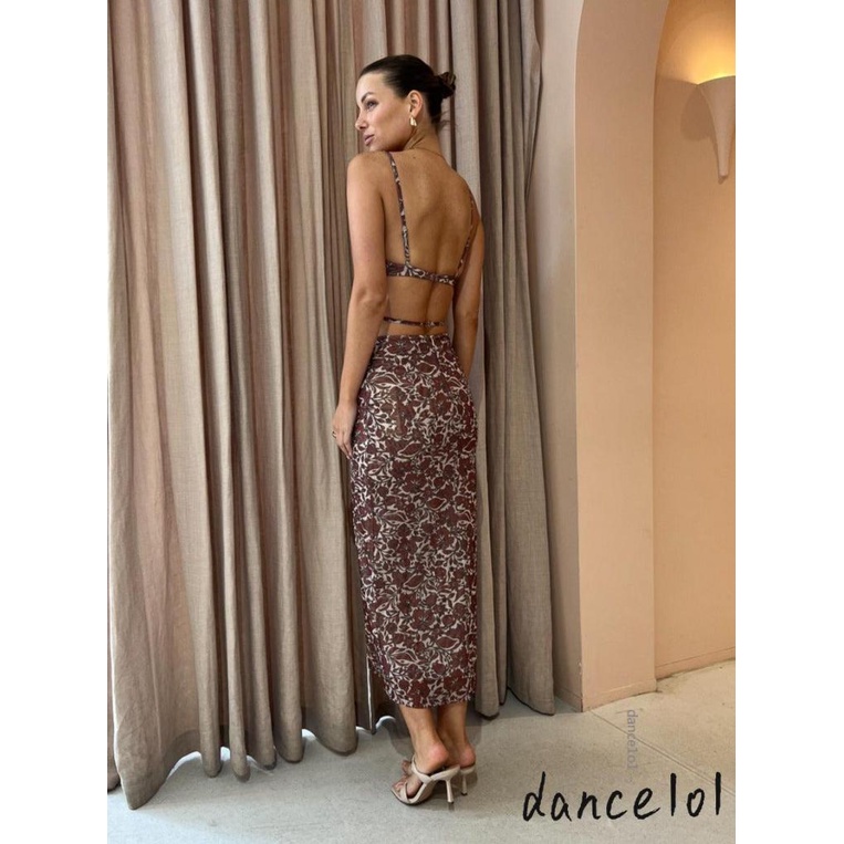 Đầm Múa Ba Lê In Hoa Cổ Điển Dành Cho Nữ 1O1