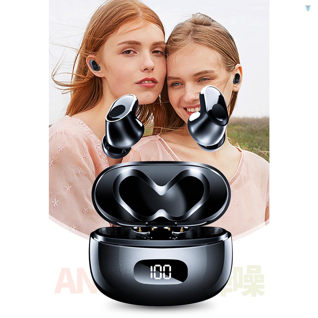 (Yula) Tai Nghe Không Dây ANC03 BT 5.1 Chống Thấm Nước IPX5 Cách Âm Kèm Hộp Sạc Nhanh