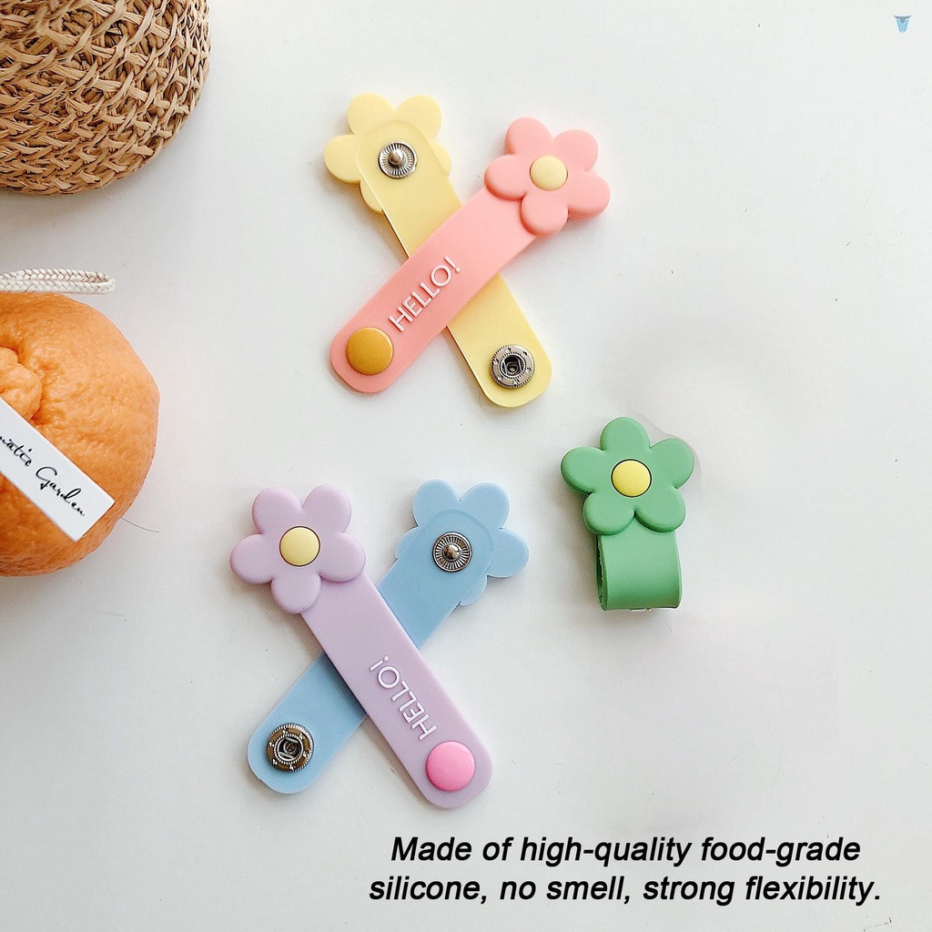 Dụng Cụ Quấn Dây Cáp / Tai Nghe Bằng Silicon Dễ Thương