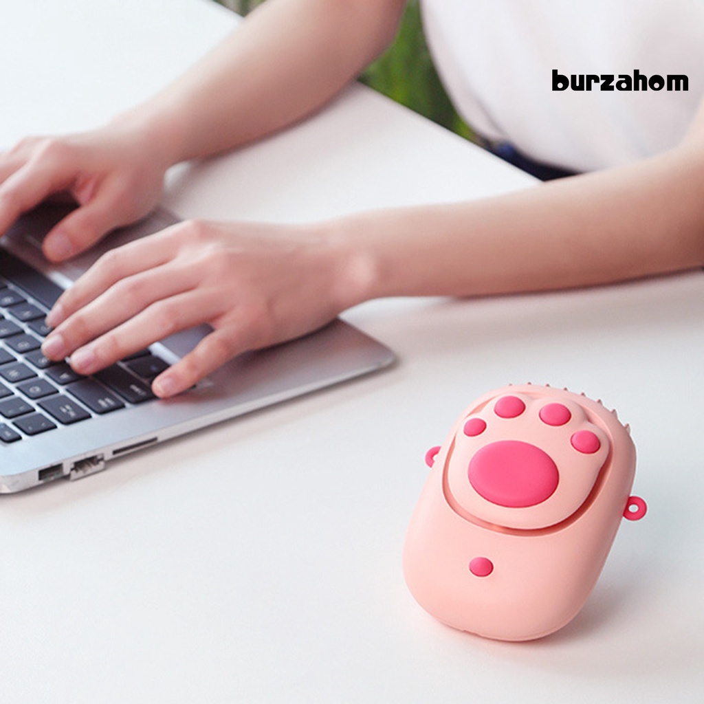 Quạt Làm Mát Cầm Tay Họa Tiết Hoạt Hình Có Thể Sạc Lại Bằng Cổng USB