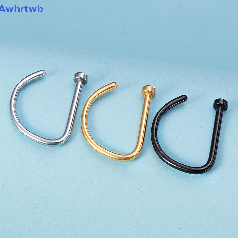 Set 3 Khuyên Mũi 18G Bằng Thép Không Gỉ Cá Tính Mới