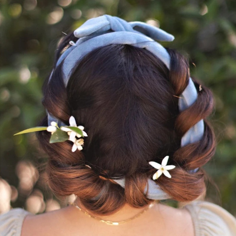 Máy uốn tóc không nhiệt Trung bình Long Hair Roll Với Slick Hair Curler DIY Sleep Head Band Phụ nữ Curl Stick