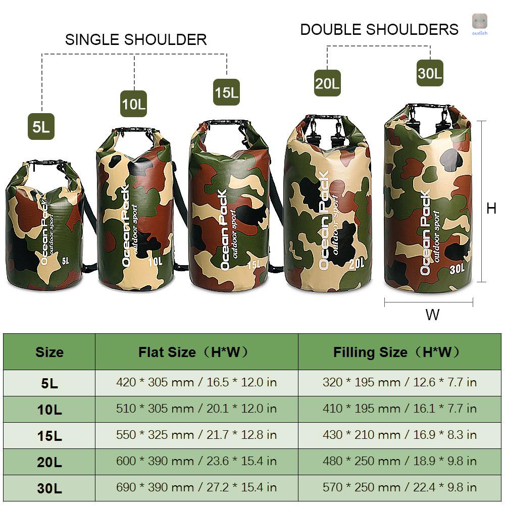 Túi Đựng Đồ Chống Thấm Nước Sức Chứa Lớn Tiện Dụng Khi Đi Bơi / Cắm Trại