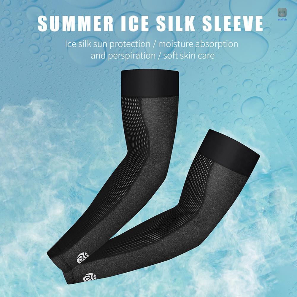 Găng Cánh Tay Bằng Vải Lạnh Chống Tia UV Hỗ Trợ Luyện Tập Thể Thao Ngoài Trời