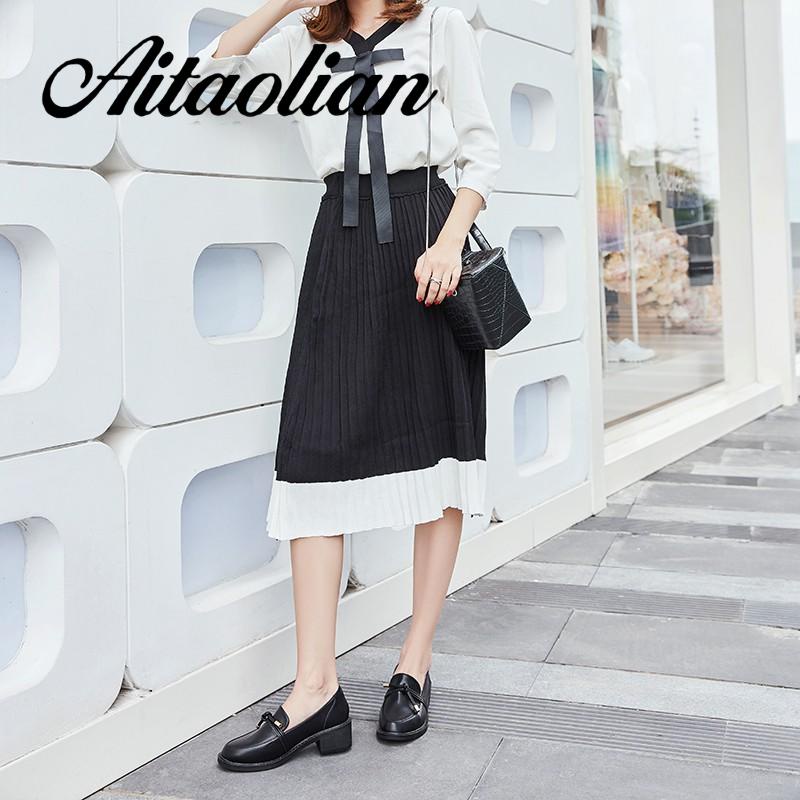 Giày Da Bóng Đế Dày / Cao Vừa Màu Trơn Thời Trang Cho Nữ Màu Sắc