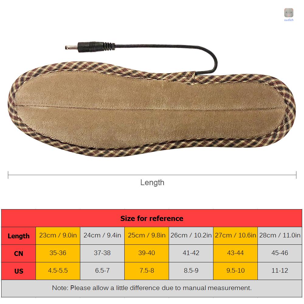 Đế Lót Giày Sưởi Ấm Bằng Điện Có Thể Sạc Lại Dành Cho Nam Nữ