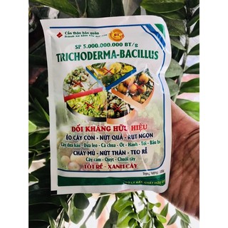 1 gói NẤM ĐỐI KHÁNG TRICHODERMA – BACILLUS.SP - gói: 100g
