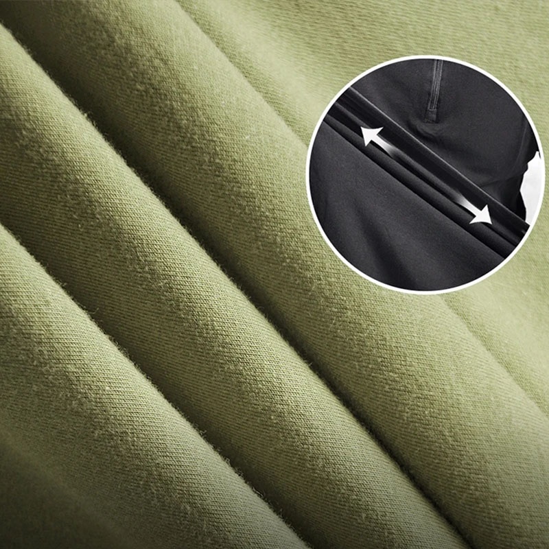 Set Áo Thun Ngắn Tay Họa Tiết Rằn Ri Và Quần Dài Nhiều Túi Thời Trang Mùa Hè Cho Nam