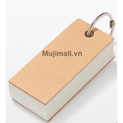 Thẻ flashcard trong suốt Muji chính hãng