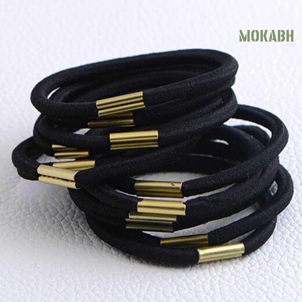 100 Dây Thun Buộc Tóc Co Dãn Có Giá Đỡ