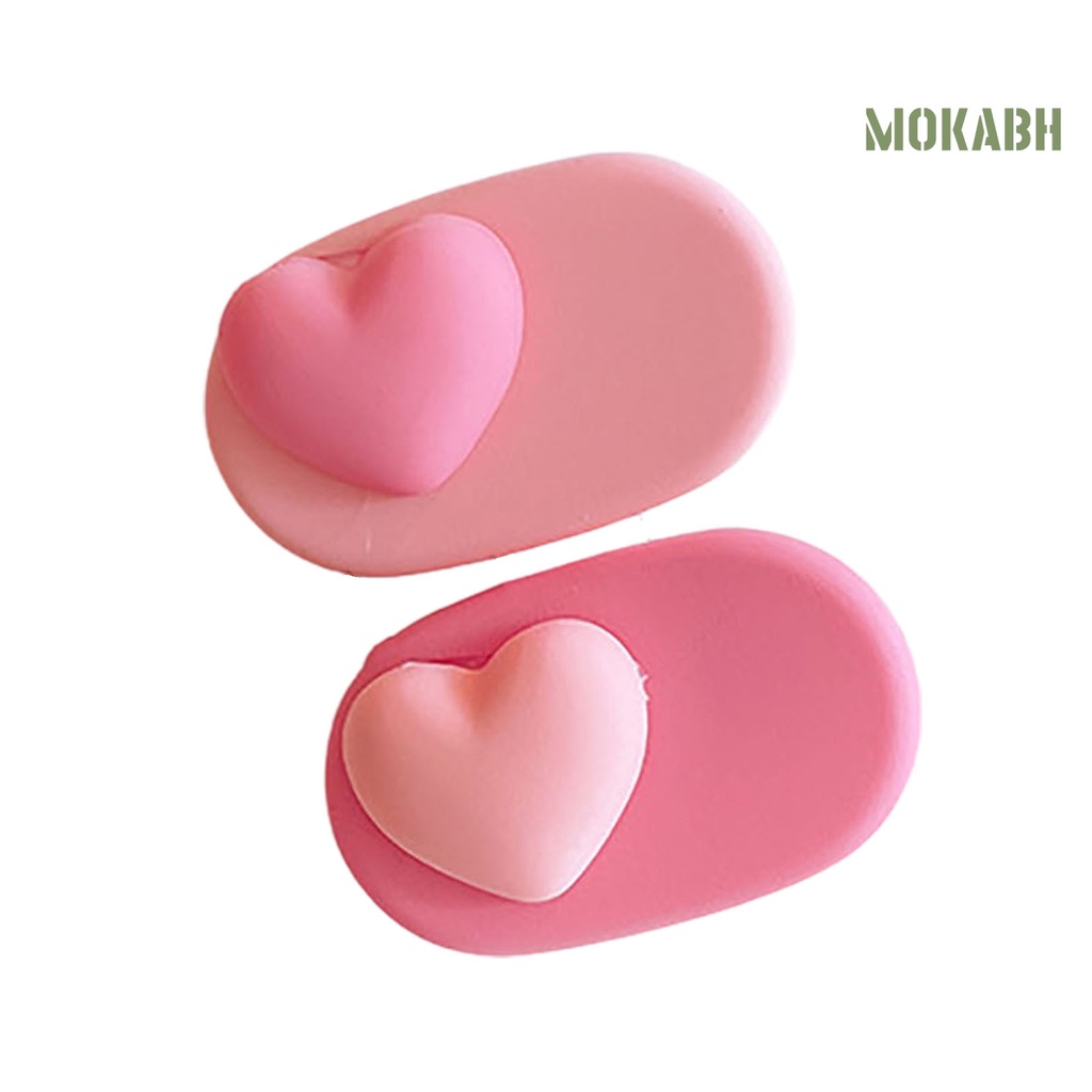 1 Cặp Kẹp Tóc Nhựa Họa Tiết Hoa / Trái Tim / Nơ Bằng Kim Loại Dễ Thương