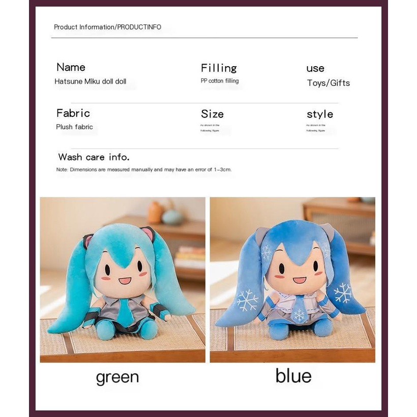 Thú Nhồi Bông Hình Nhân Vật anime Dễ Thương Sáng Tạo