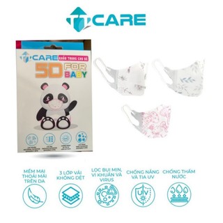 Hộp 10 khẩu trang y tế 5d kids 3 lớp medical face mask -ttcare