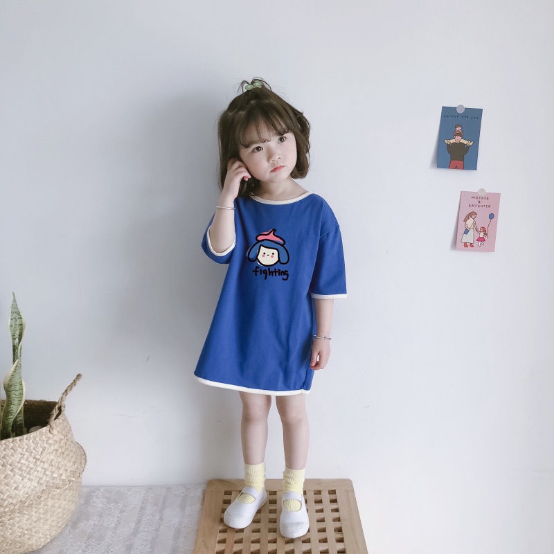 Áo Thun Ngắn Tay Phong Cách Hàn Quốc Dễ Thương Cho Bé Gái