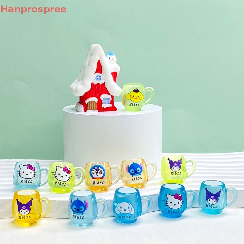 SANRIO Set 5 Cốc Nước Mini 1: 12 Dùng Trang Trí Nhà Búp Bê