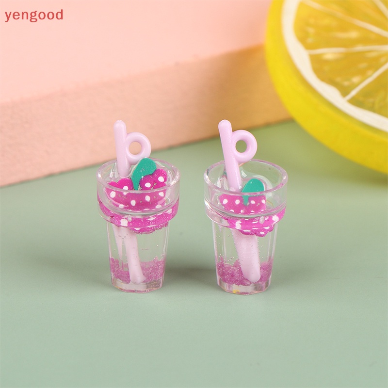 Set 2 / 10 Ống Hút Mini Bằng Resin Màu Dạ Quang Dùng Làm Trang Sức DIY