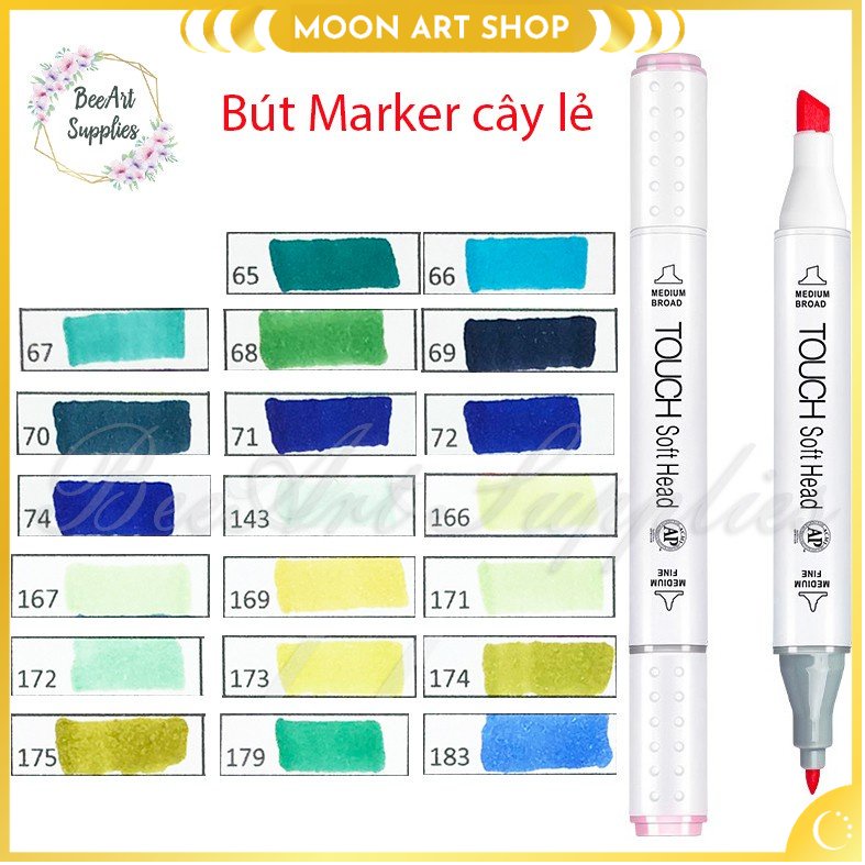 Bút Marker Cây lẻ - Touch Soft - Gam xanh 2 - Page 6