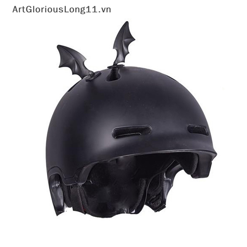 Set 2 Miếng Dán Trang Trí Nón Bảo Hiểm Xe Mô Tô / Xe Hơi Hình Quỷ Độc Đáo