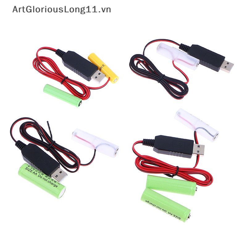 1 Dây Cáp Nguồn USB AA / AAA Thay Thế 1-3 Cái 1.5V.