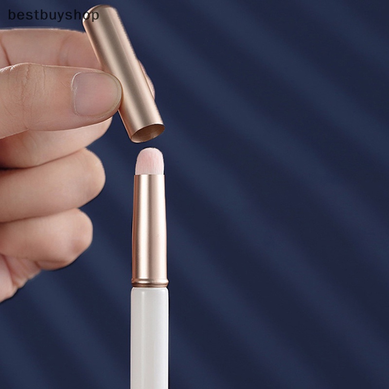 Cọ Tô Son Môi Đầu Tròn Mini Có Nắp Đậy YHN