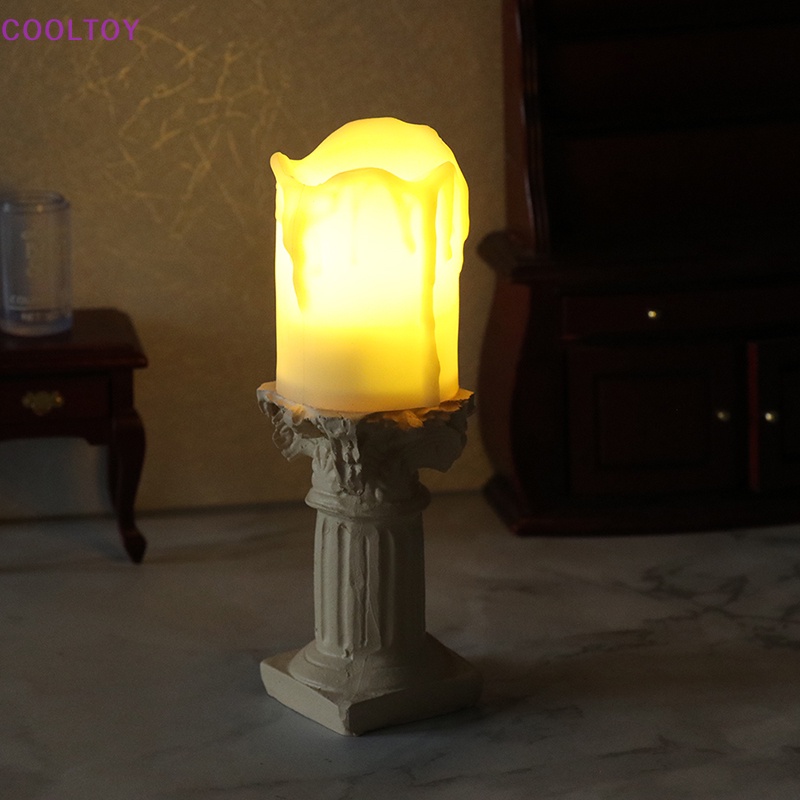 Đèn Để Bàn Phong Cách Retro Tỉ Lệ 1 / 12 Trang Trí Nhà Búp Bê