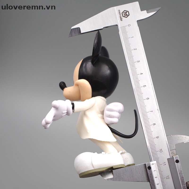 DISNEY Set 2 Đầm Trắng In Hình Chuột Mickey Minnie Cho Cặp Đôi