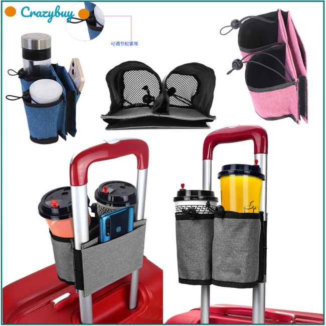 Cr Túi Vải Oxford Đựng Cốc Nước / Đồ Dùng Gắn Tay Vịn Xe Hơi Tiện Dụng