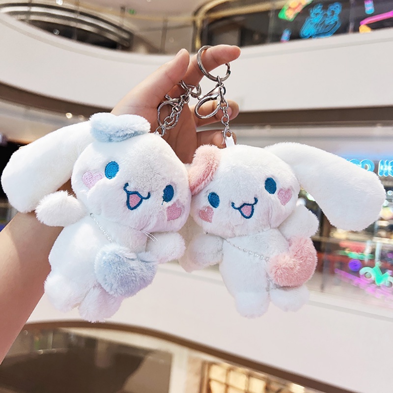 SANRIO Móc Khóa Hình Cinnamoroll Hoạt Hình Nhồi Bông Đáng Yêu