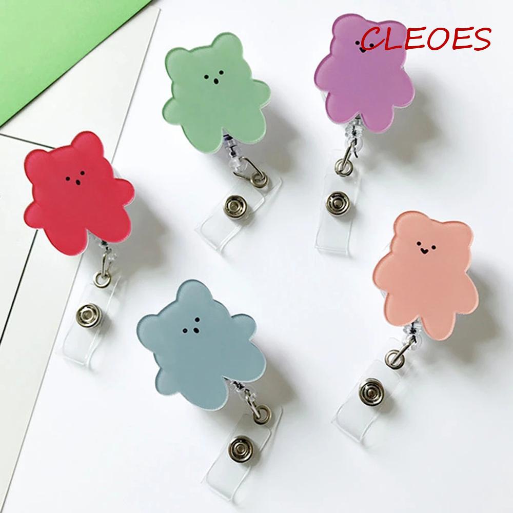 Giá Đỡ Thẻ Tên Bằng Acrylic Màu Kẹo Hình Gấu Hàn Quốc Có Thể Thu Gọn Cho Học Sinh