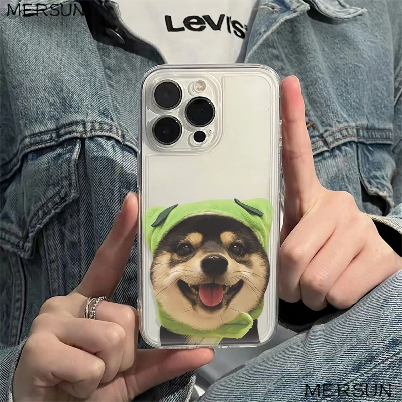 ✅Ốp Điện Thoại Mềm Chống Sốc In Hình Cún Dễ Thương Cho Iphone 14Pro 126In 78 max11 13 plus