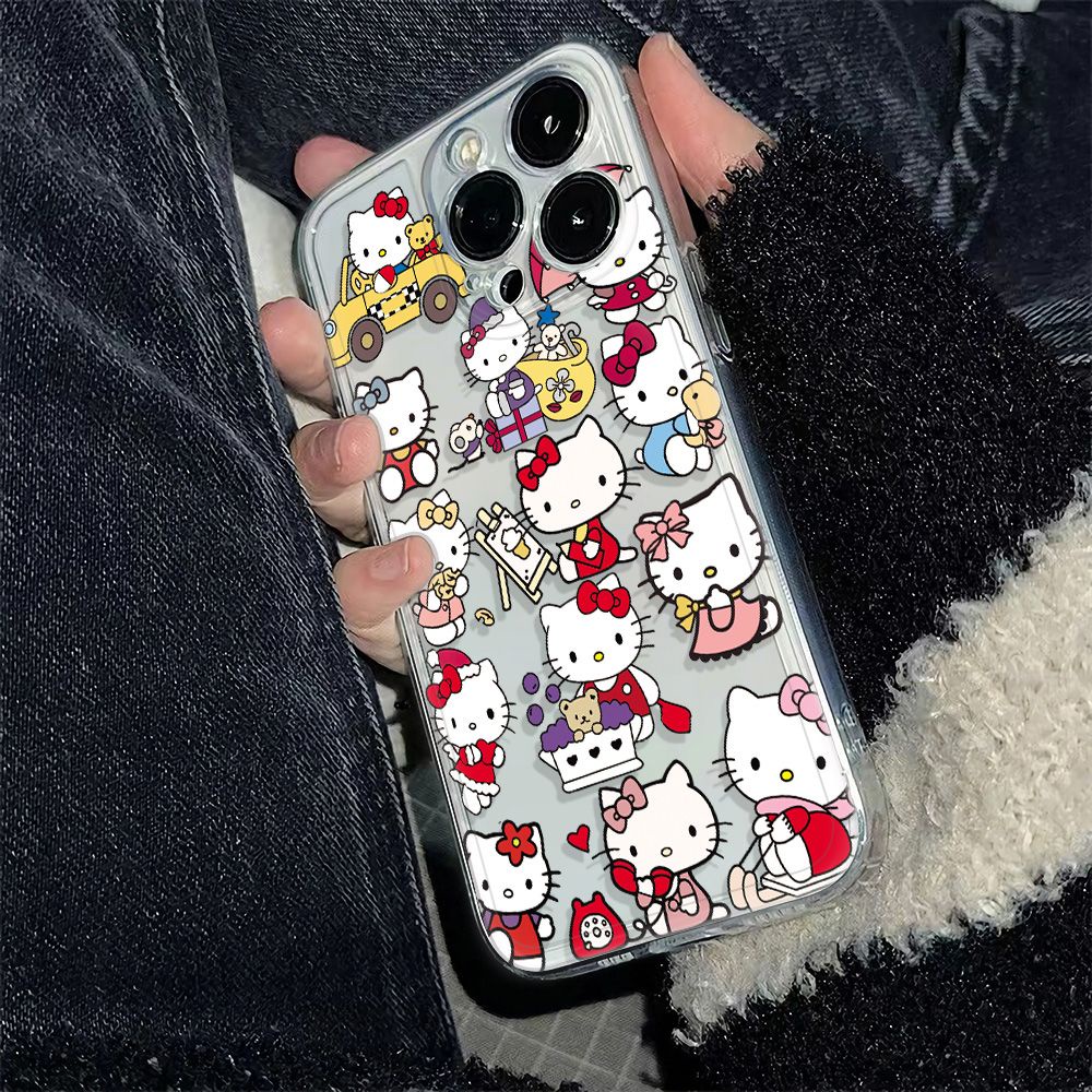 ✅Ốp Điện Thoại Mềm Chống Sốc Hình Mèo 14prokt Cho iPhone12max 1178 13Plus6