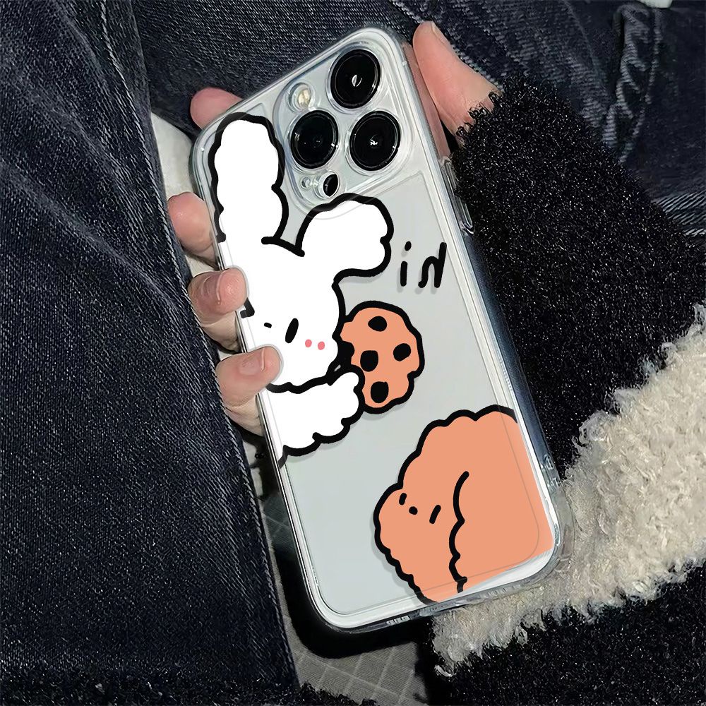 ✅Ốp Điện Thoại Mềm Chống Sốc Hình Cún / Thỏ 5DAD Cho Apple Iphone max 116 1214Pro7813Plus