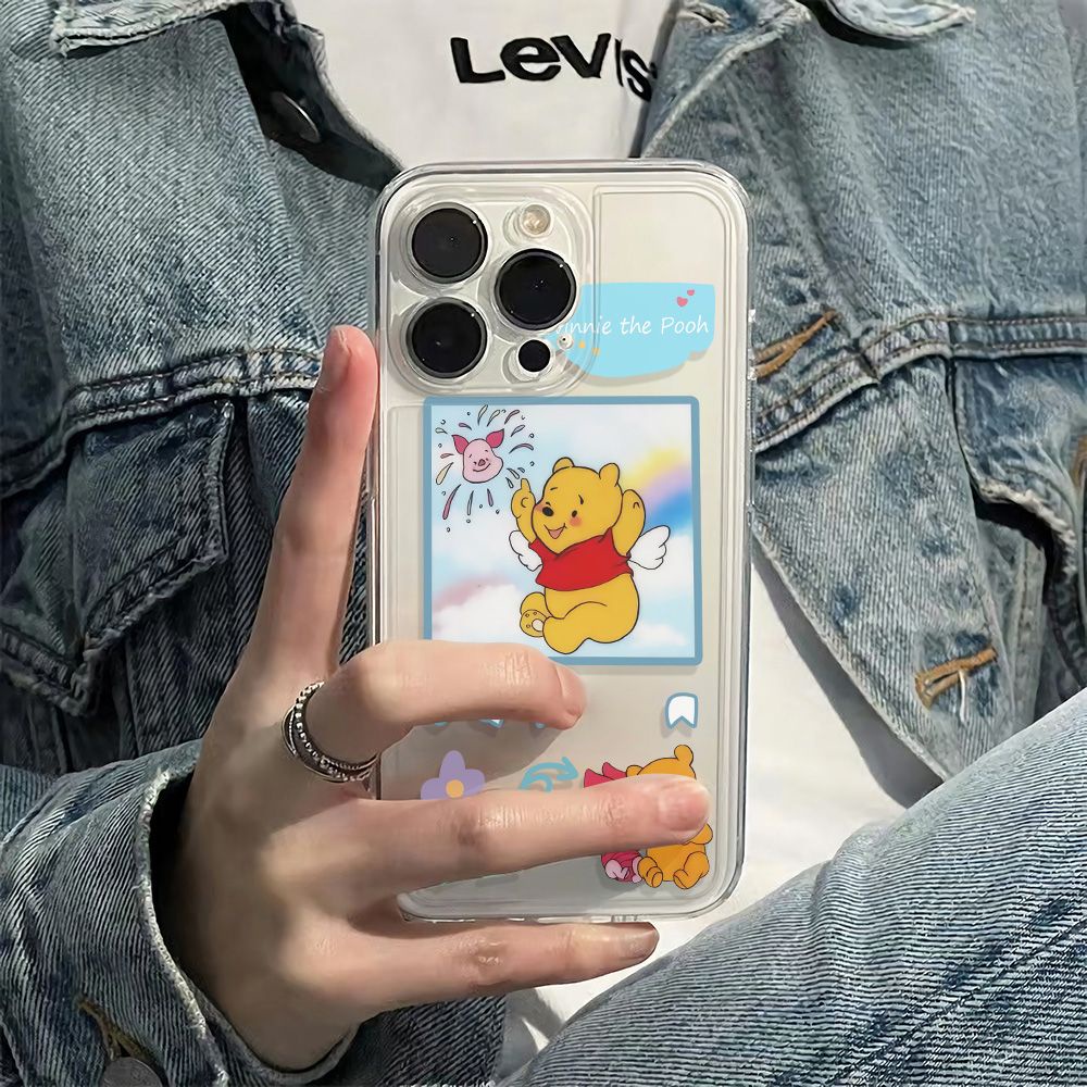 ✅Ốp Điện Thoại Dẻo Họa Tiết Hoạt Hình Gấu Pooh Dễ Thương Chống Sốc Cho Iphone1213 6In 14pro 11 7B2A 78