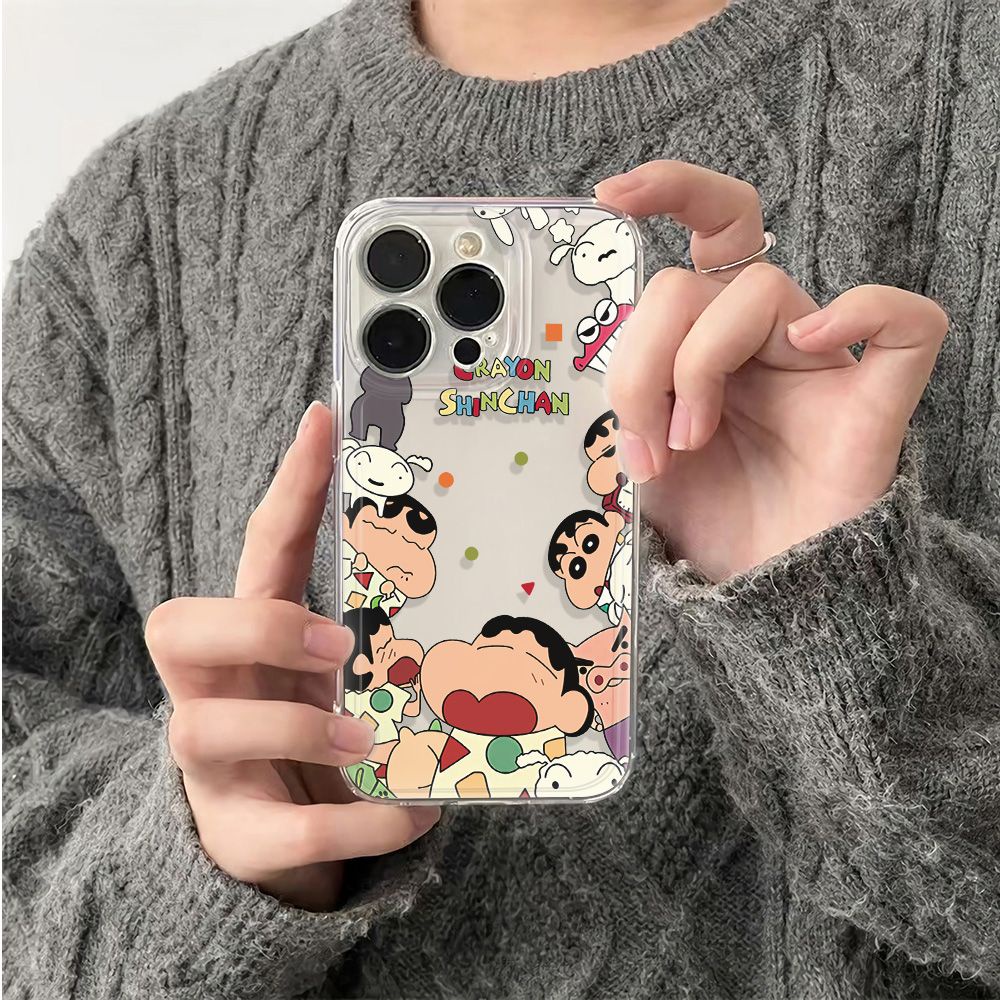 ✅Ốp Điện Thoại In Hình Cậu Bé Bút Chì Dành Cho Iphone114pro plusmax TXVM