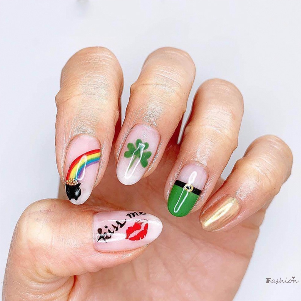 Móng Tay Giả Shamrock Quý Phái Và Phong Cách Thanh Lịch
