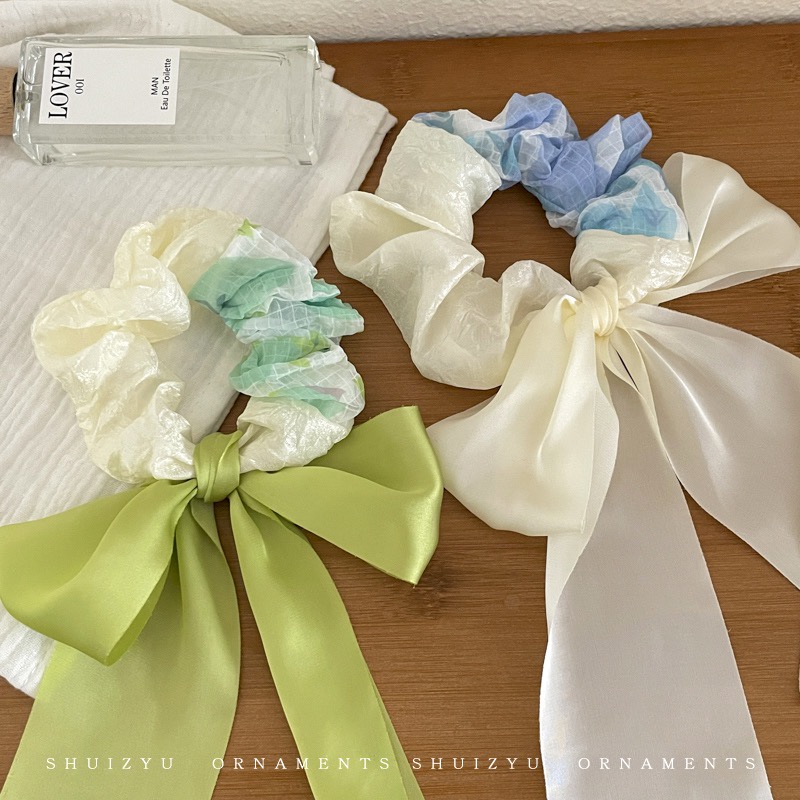 Dây Cột Tóc Thắt Nơ Màu Sắc Xinh Xắn Thời Trang Mùa Hè Cho Nữ