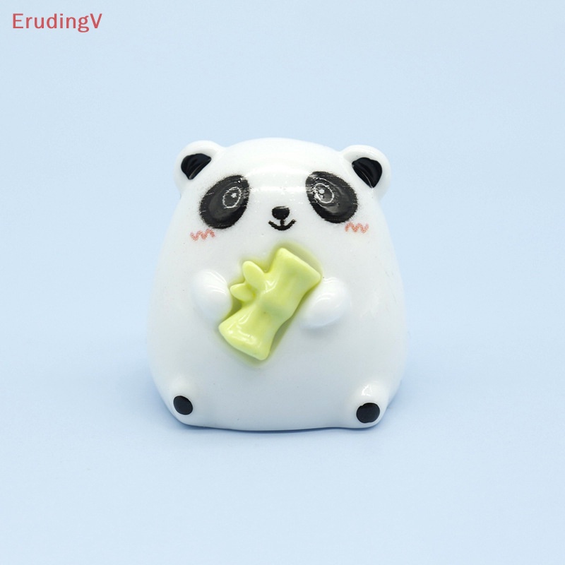 Bộ 2 Kẹp Tóc Nhựa Resin Hình Gấu Trúc Phát Quang DIY