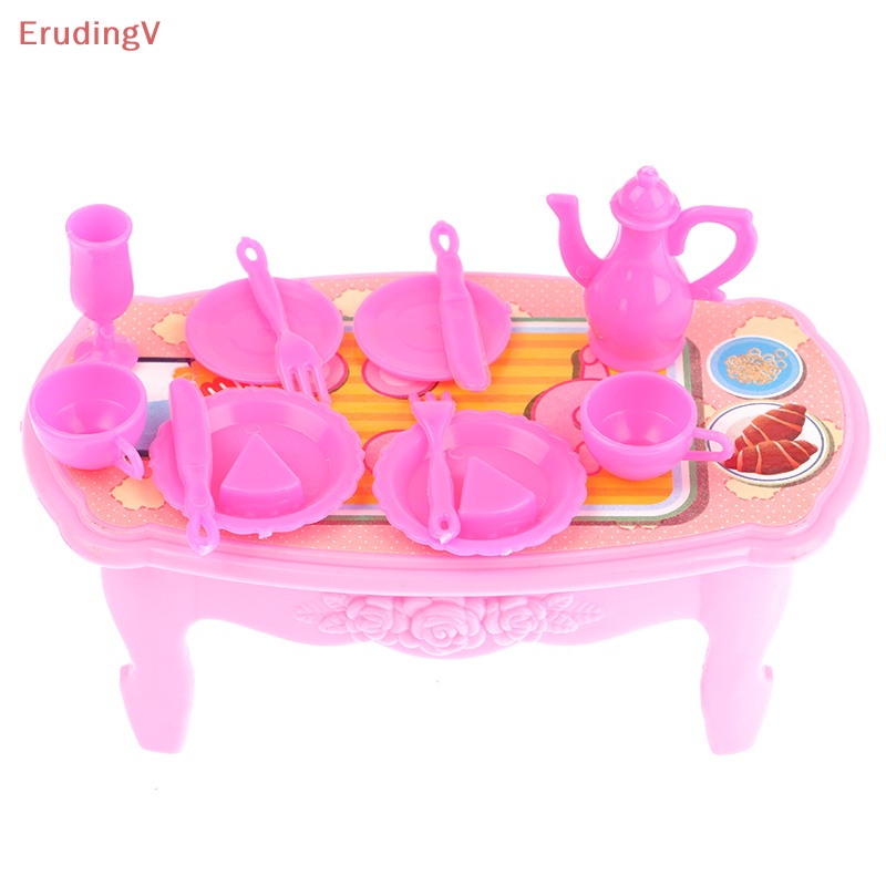 [ErudingV] 1 Bộ Đồ Nội Thất Bàn Ăn Nhà Búp Bê Thu Nhỏ Cho Nhà Bếp [Mới]