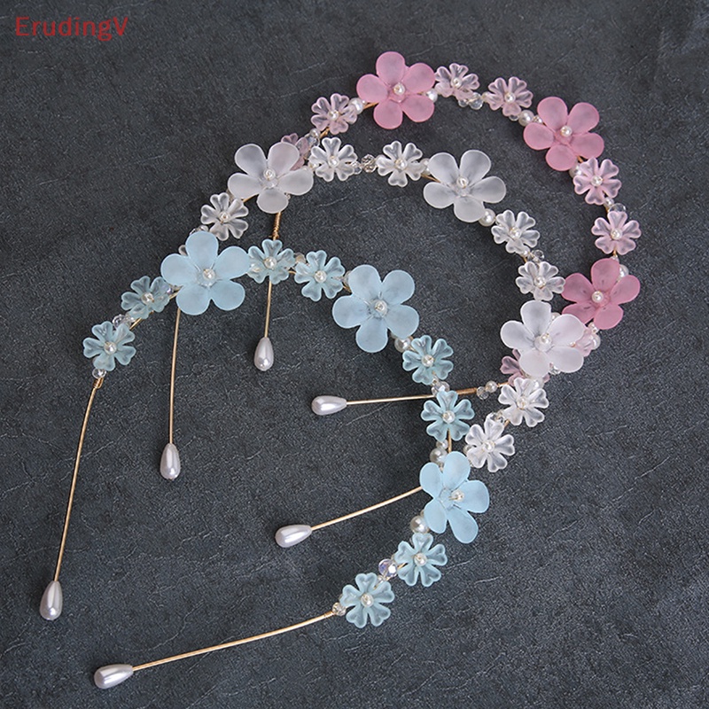 [ErudingV] Băng Đô Hoa Trắng Đính Ngọc Trai Thanh Lịch Thời Trang Cho Cô Dâu Ngày Cưới [Mới]