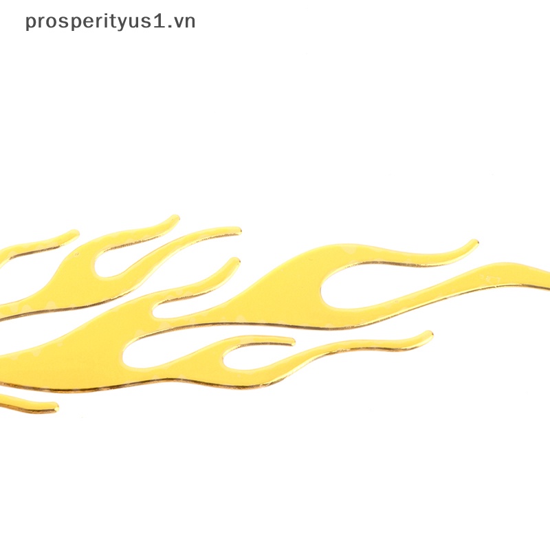 Đề Can Vinyl Phản Quang Họa Tiết Ngọn Lửa 3d Trang Trí Xe Hơi / Xe Máy prosperityus1 [20 * 4CM]