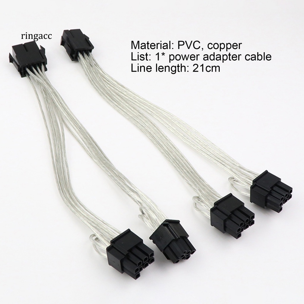 Cáp Chuyển Đổi Nguồn Điện 21cm 6Pin / 8Pin Sang Dual 8Pin Chuyên Dụng Cho Máy Tính Ốp