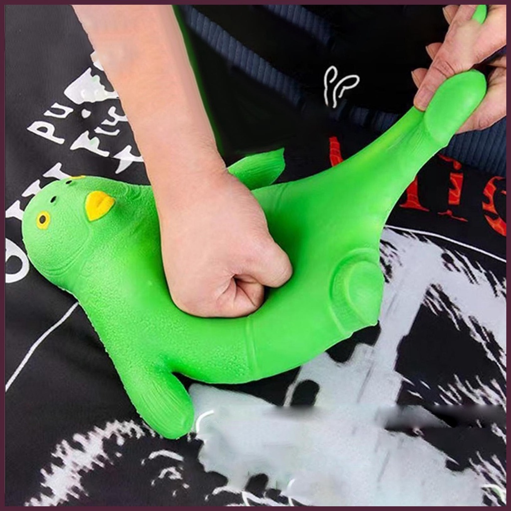 Đồ Chơi Mochi Mềm Hình Cá Hoạt Hình Màu Xanh Lá Cho Trẻ Em