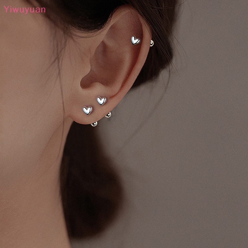 1 Đôi Khuyên Tai Hình Trái Tim Xoắn Ốc Cho Nữ