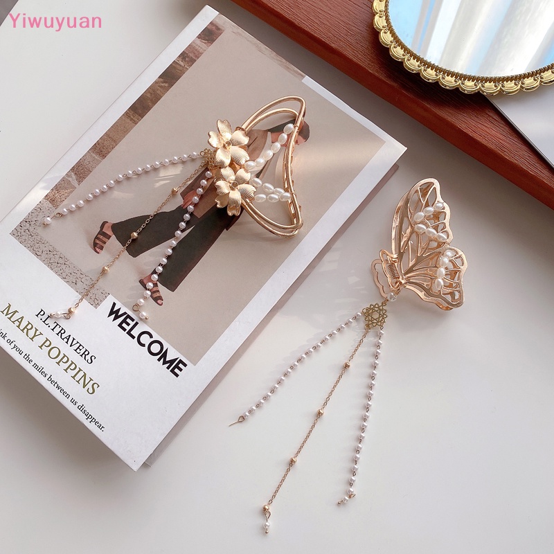 Bộ Kẹp Tóc Kim Loại Màu Vàng Phong Cách Vintage Thanh Lịch Cho Nữ