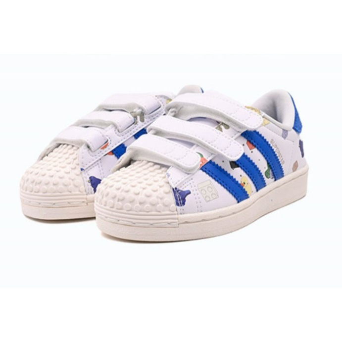 Giày trẻ em Ad x Lego SUPERSTAR giày thể thao trẻ em bé trai và bé gái giày thể thao thông thường