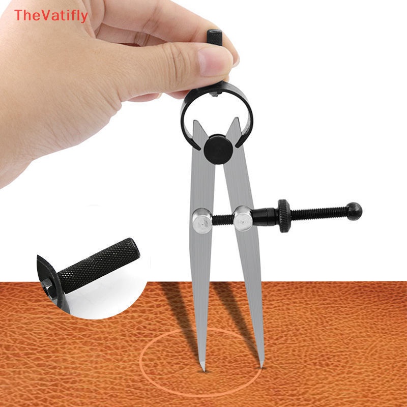 [TheVatifly] Dụng Cụ Thước Đo Đường Dây Bằng Thép Carbon Có Thể Điều Chỉnh Dùng Để Làm Đồ Da Thủ Công