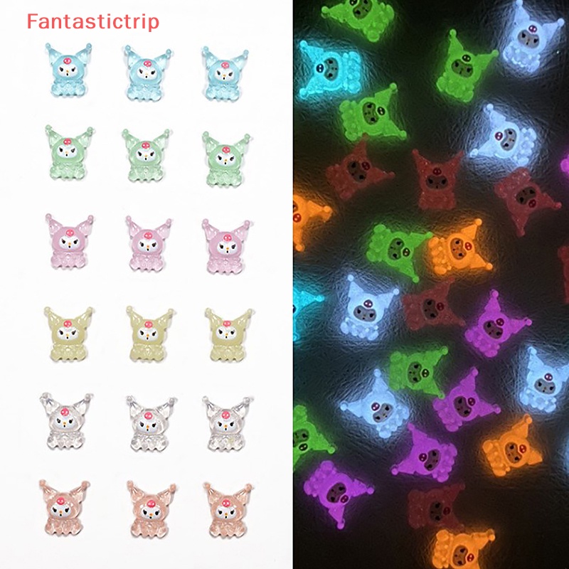 Set 10 Phụ Kiện Trang Trí Móng Tay Nghệ Thuật Trong Suốt 3D DIY Mới