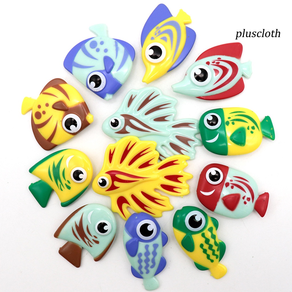 Bộ 6 Cá Nhựa PVC Đồ Chơi Nhiều Màu Sắc Cho Bé