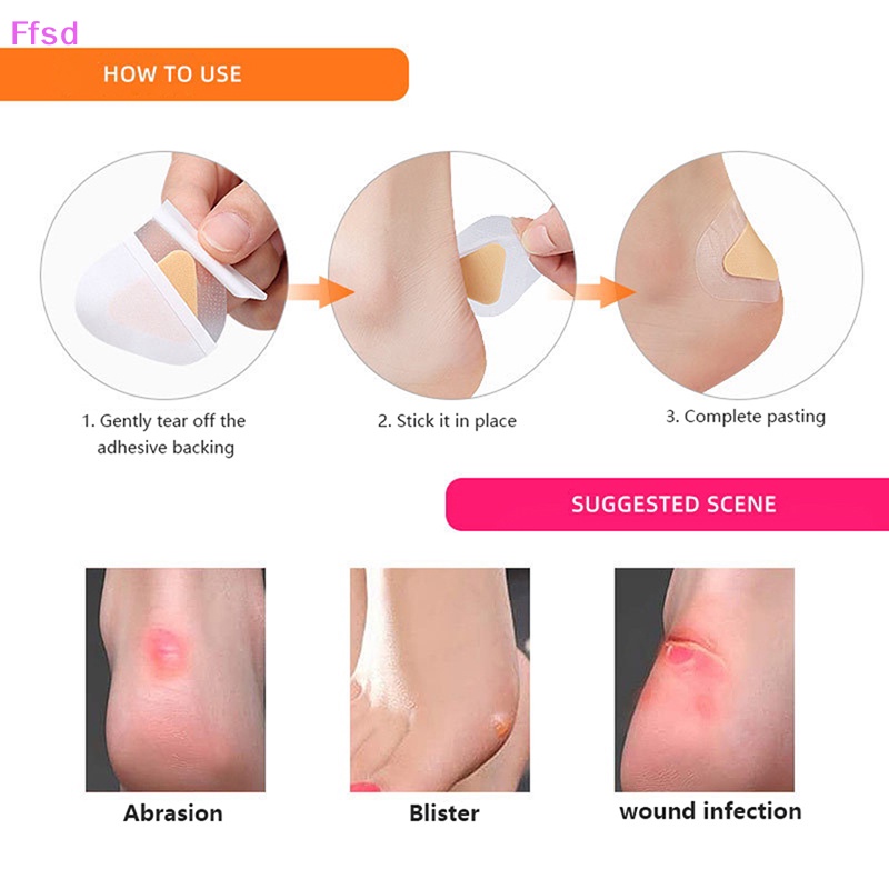 Bộ 10 Miếng Dán Bảo Vệ Gót Chân Chống Thấm Nước / Chống Nấm Mốc