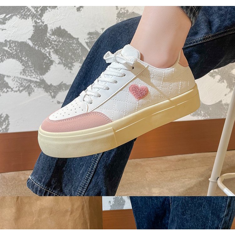 Giày Thể Thao Đế Dày Thoáng Khí Màu Sắc Thời Trang Hàn Quốc Cho Nữ